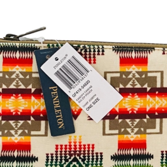 Pendleton Chief Joseph Canvas Big Zip Pouch. - Picture 9 of 14